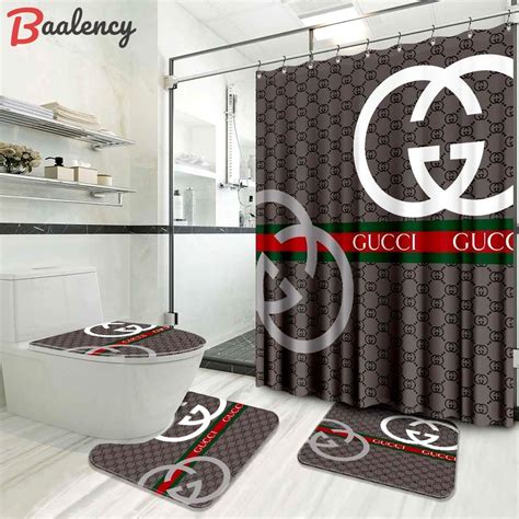 designer shower curtains gucci|gucci bath towels and rugs.